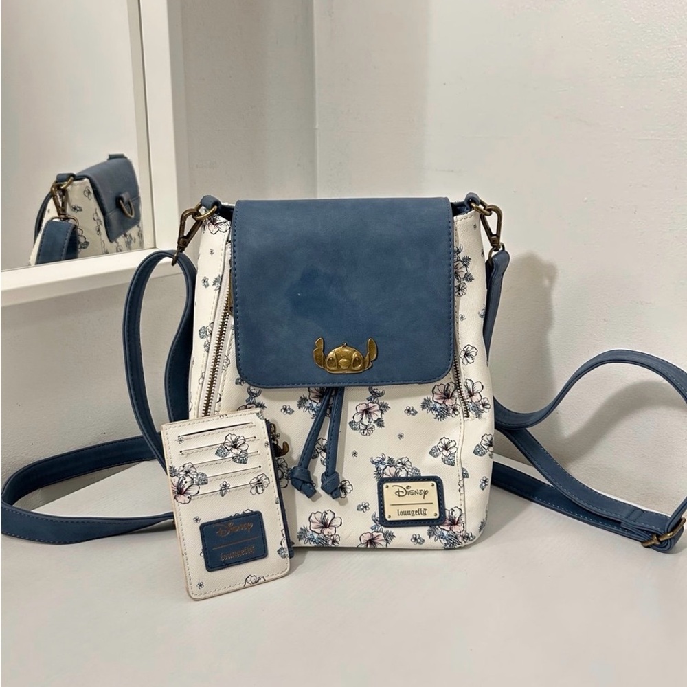 Loungefly Disney Lilo & Stitch Paradise Floral convertible backpack